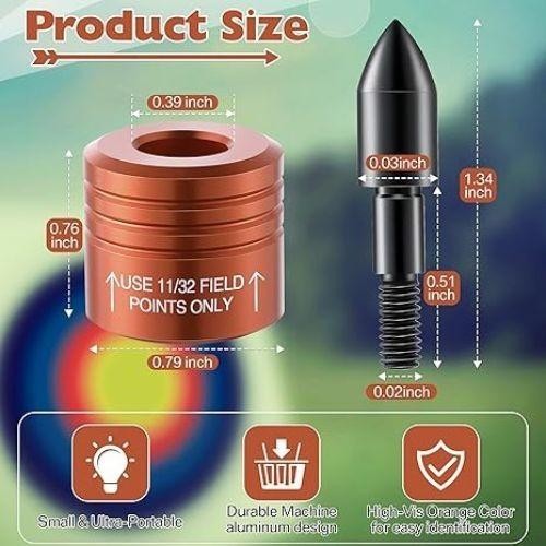 2 Pack Crossbow Bolt Decocking Point Crossbow Arrow Release Tip