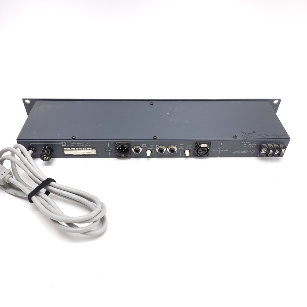 Radio Systems TI-101 Telephone Interface Broadcast Equipment UNTESTED