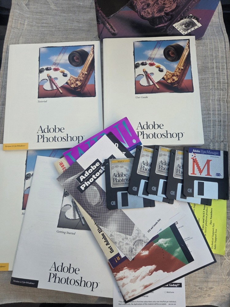 Adobe Photoshop Windows 2.5 what Started It All 1992 Complete CIB