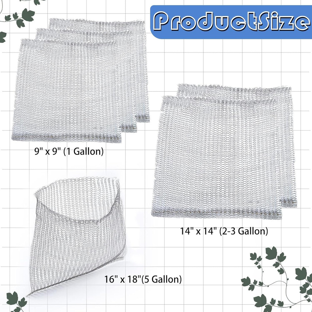 6Pcs Root Guard Gopher Proof Wire Basket Mole and Vole Mesh Wire Baskets Undergr