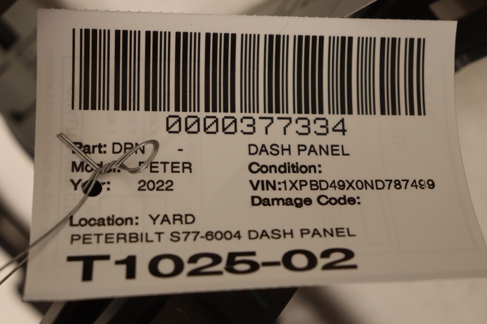 2018-2023 PETERBILT 579 DASH DASHBOARD PANEL BRACKET S77-6004 OEM