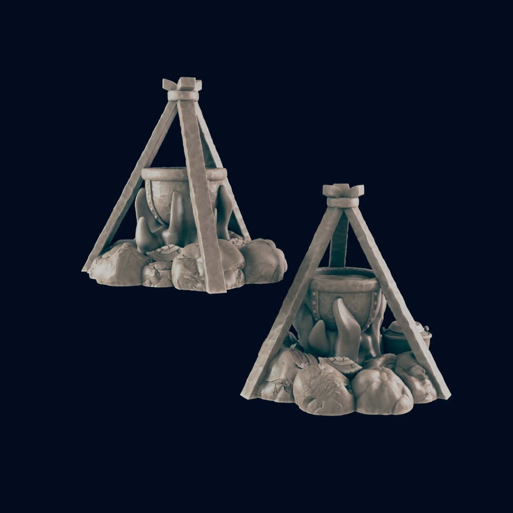 Cookfire - Everyday Folk - Minis - EC3D - - Dungeons & Dragons - RPG - Tabletop