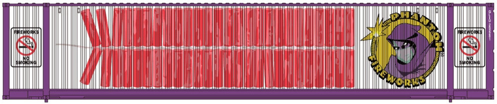 Jacksonville 485023 N "VS" Phantom Fireworks 48' High Cube Corrugated Container
