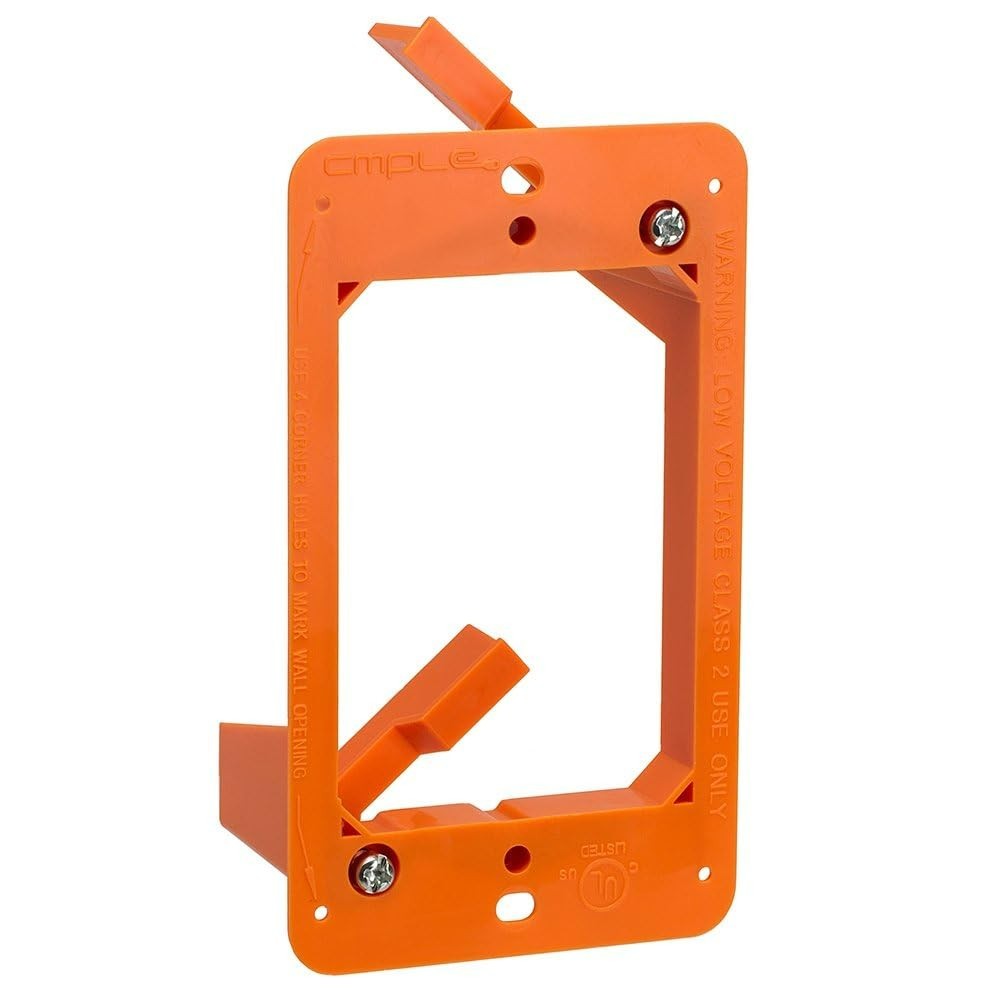 Low Voltage Mounting Bracket 1 Gang Multipurpose Drywall Mounting Wall Plate ...