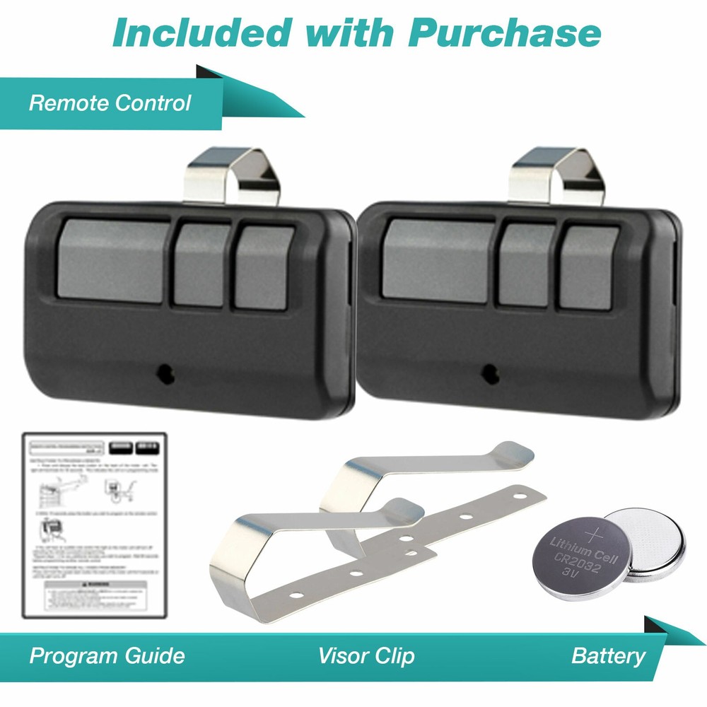 2Pack For 893LM LiftMaster Remote Transmitter Garage Door Security+ 2.0 Learn