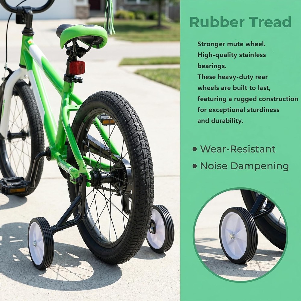 Variable Speed Bike Training Wheels Kit, Black