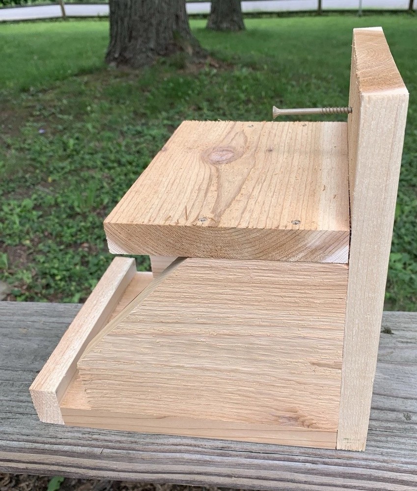 Cedar Robin Cardinal Dove Nesting Box roasting Platform Wood ￼