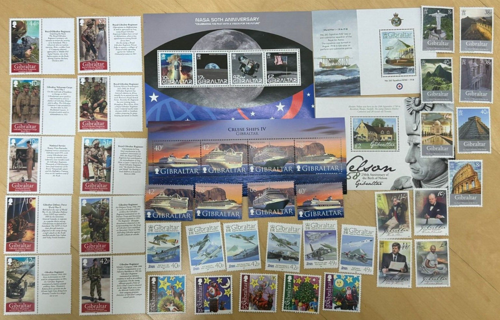 Gibraltar Stamps - 2008 Year Set - Mint Never Hinged MNH