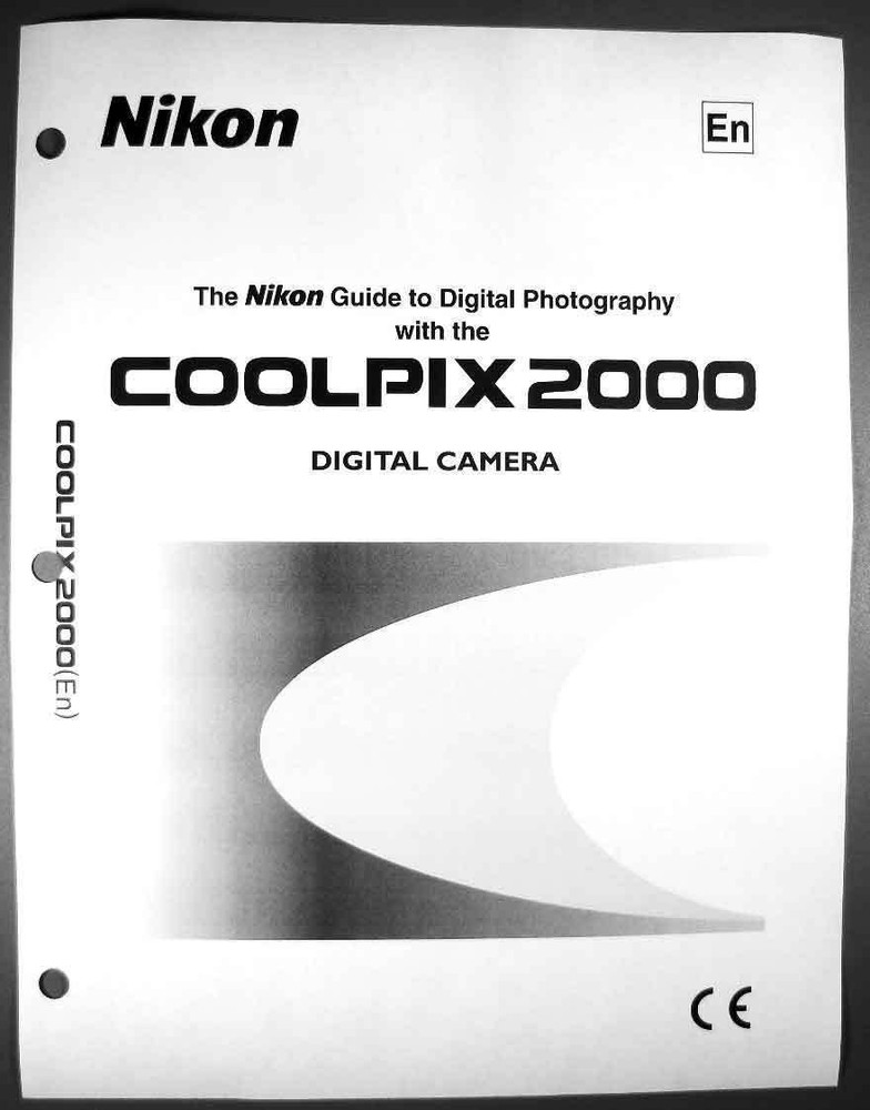 Nikon CoolPix 2000 Digital Camera User Guide Instruction  Manual