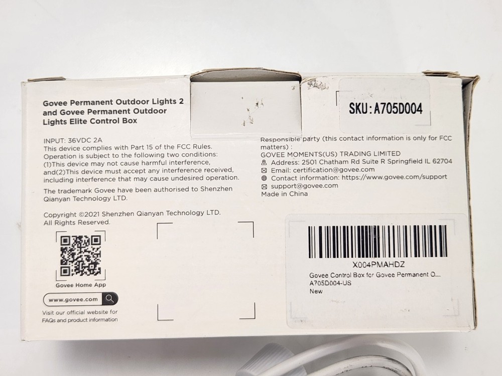 Govee Permanent Outdoor Light 2 Control Box