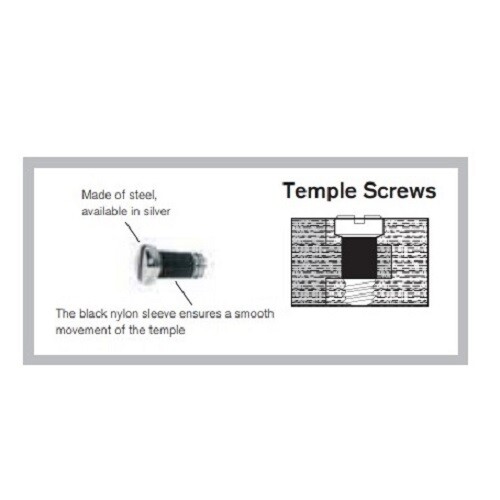 Premium Screws for Ray-Ban Frames- Temple/Hinge Screws - Various Types & Sizes