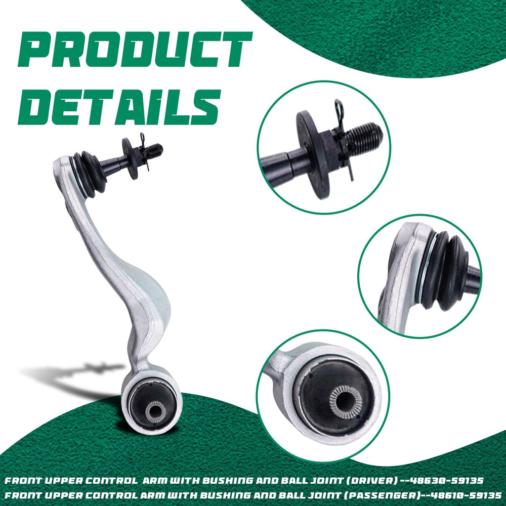 Front Upper Lower Forward Rearward Control Arms 26Pcs for Lexus 2007-2017 LS460