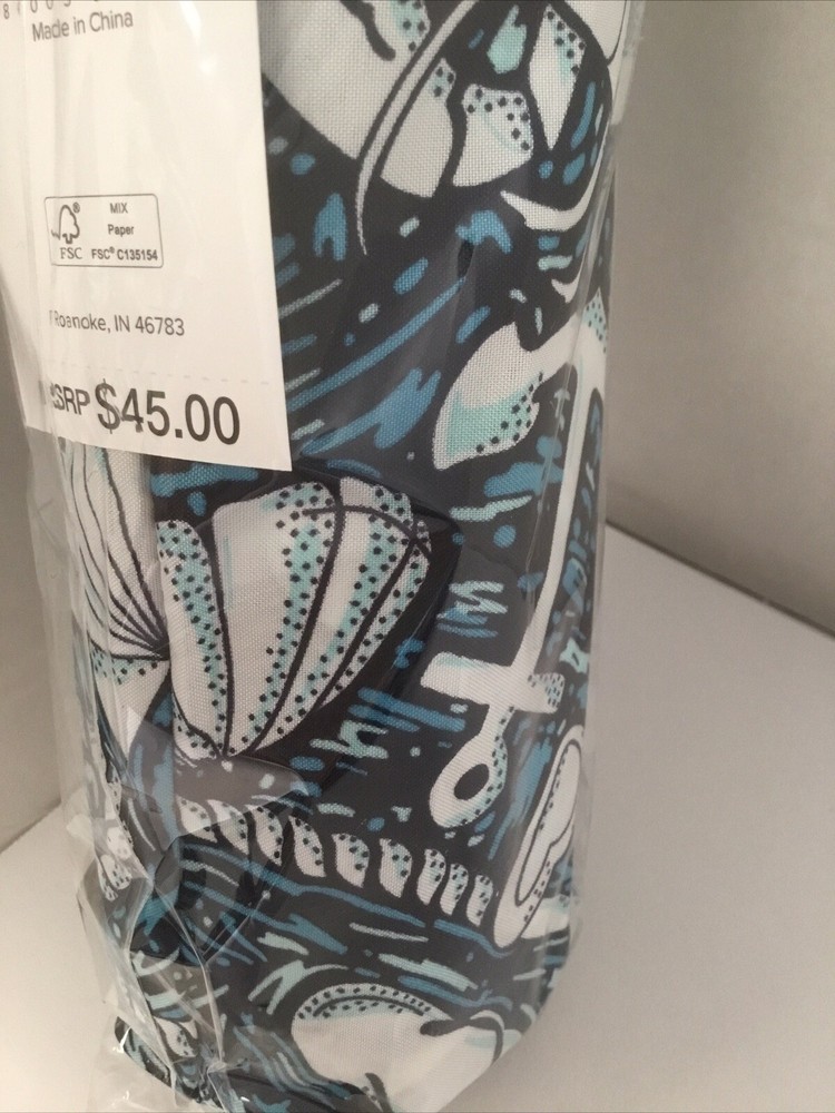 Vera Bradley Umbrella ~Full Size Automatic Open And Close SHORE ENOUGH NWT