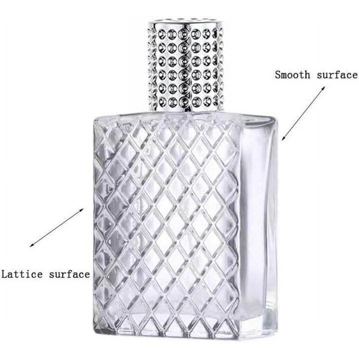 2 Pack 100ml Thick Glass Perfume Atomizer,Empty Perfume Spray Bottle