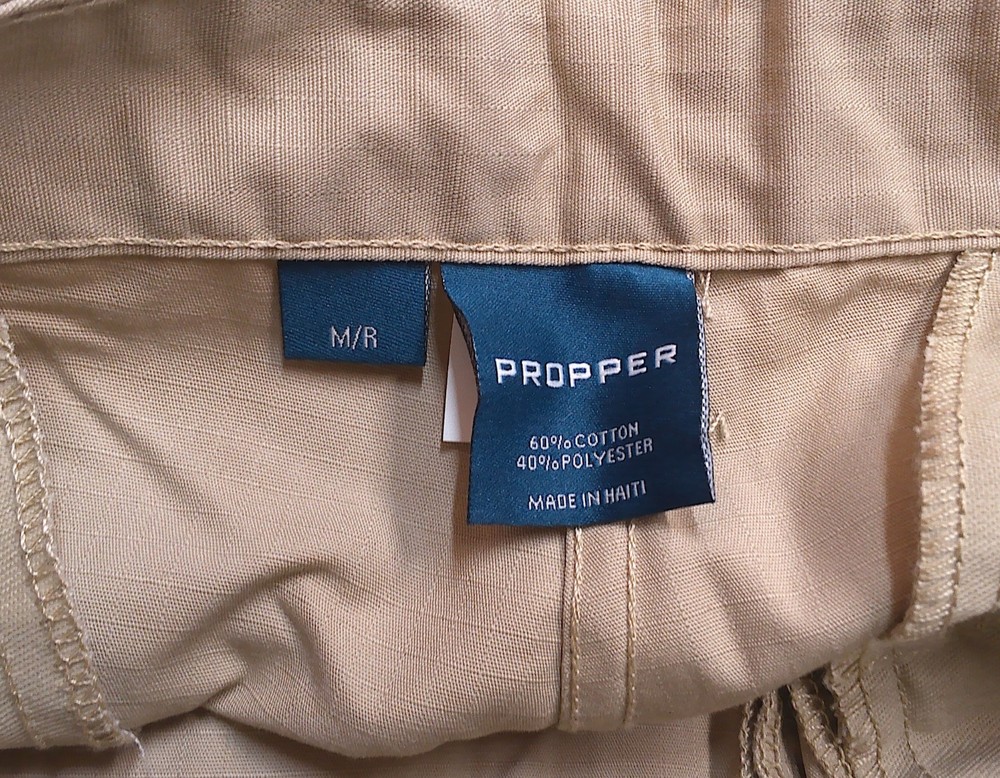 Propper Mil-Spec Tactical Khaki BDU Cargo Pants Trousers Size Medium Regular