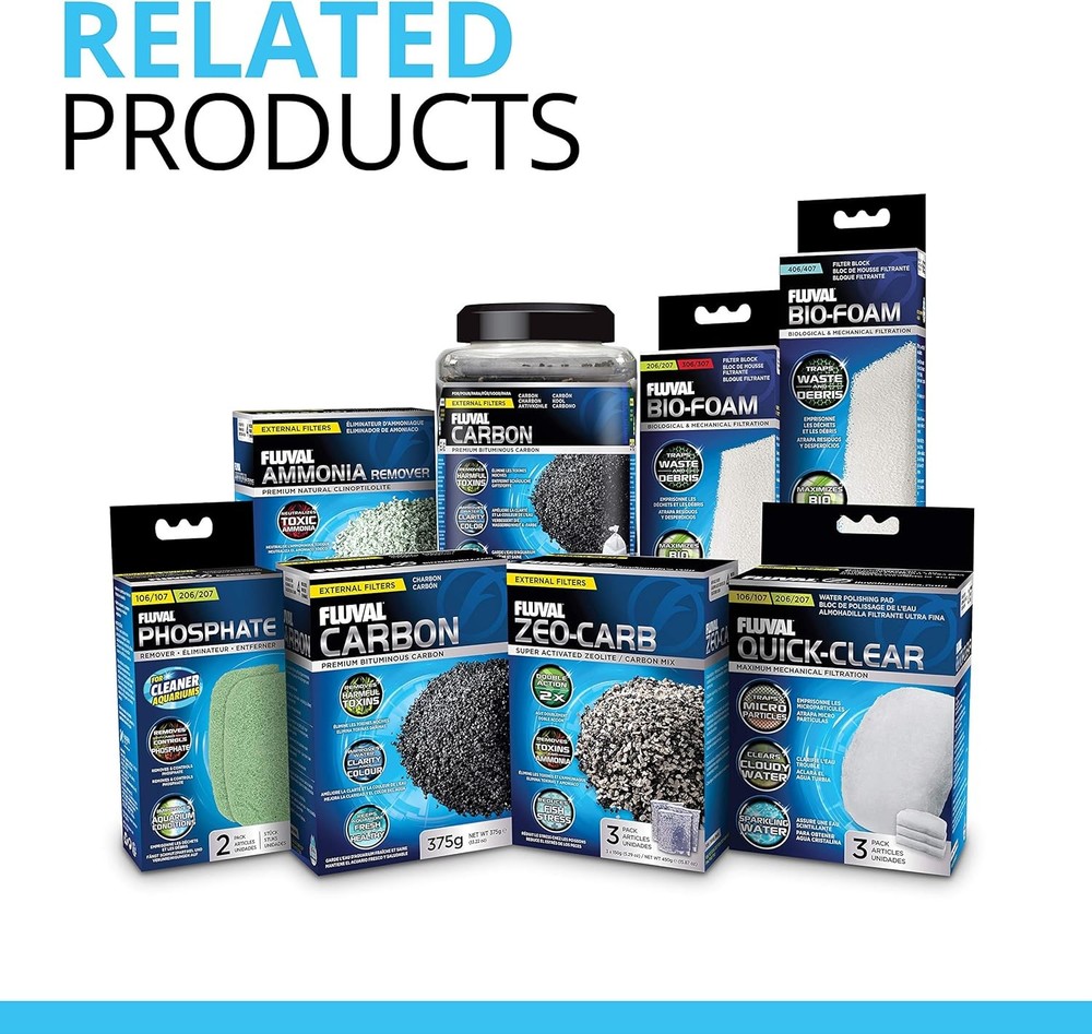 Premium Carbon Filter Media Inserts for Aquariums - 100 Count