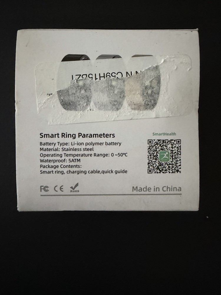Gold Smart Ring Size 11 SmartHealth App