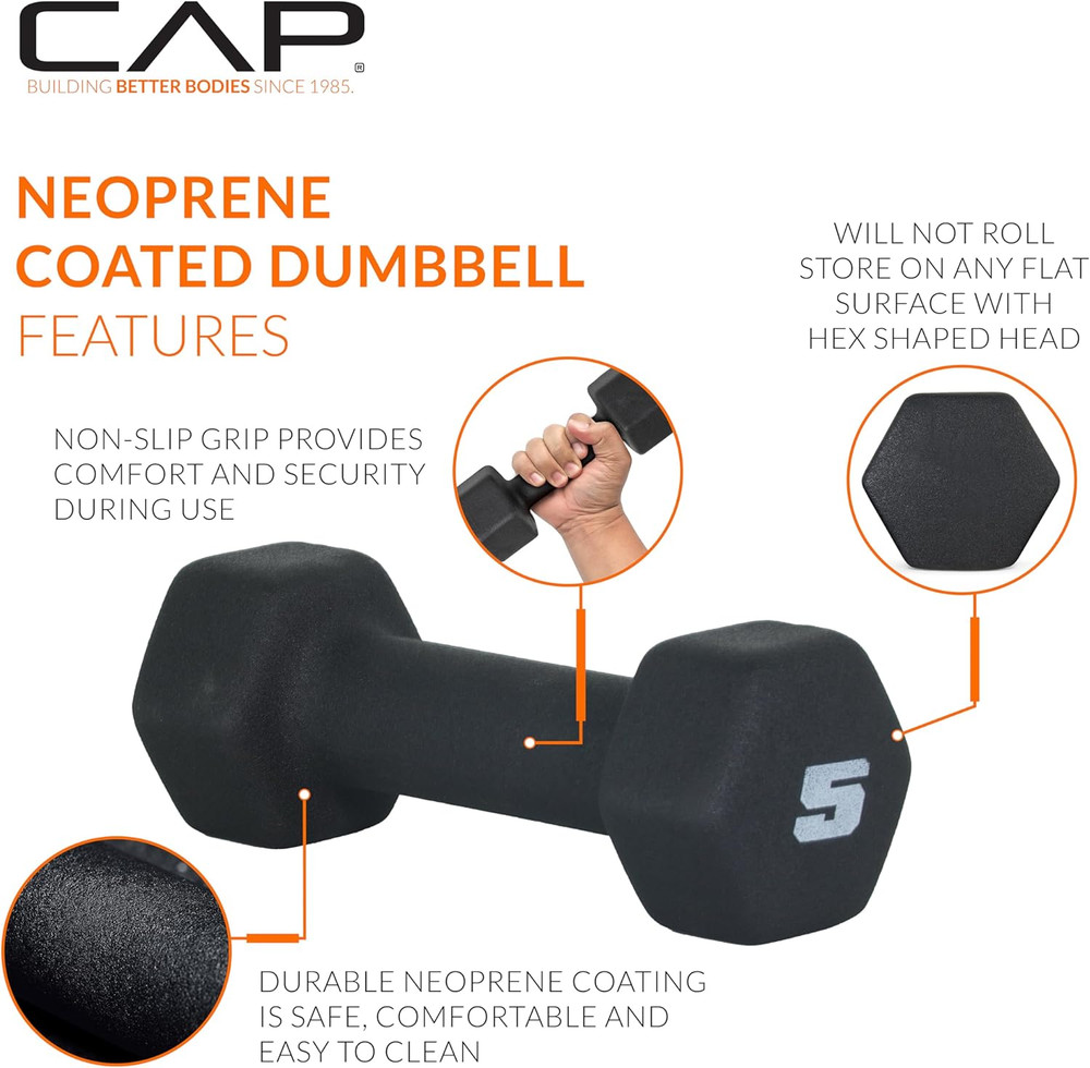 Barbell Neoprene Dumbbell Weights Pairs & Sets | Multiple Colors