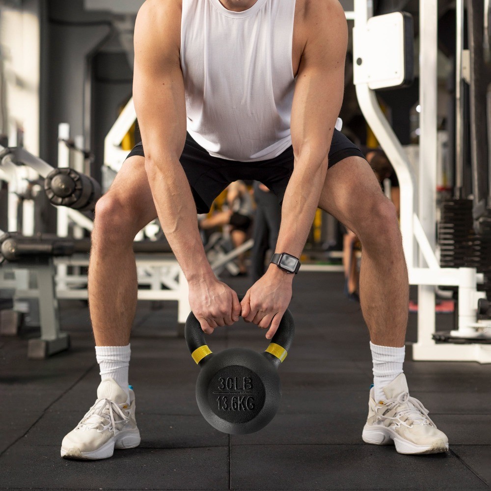 Cast Iron Kettlebell, Single, 30 lbs