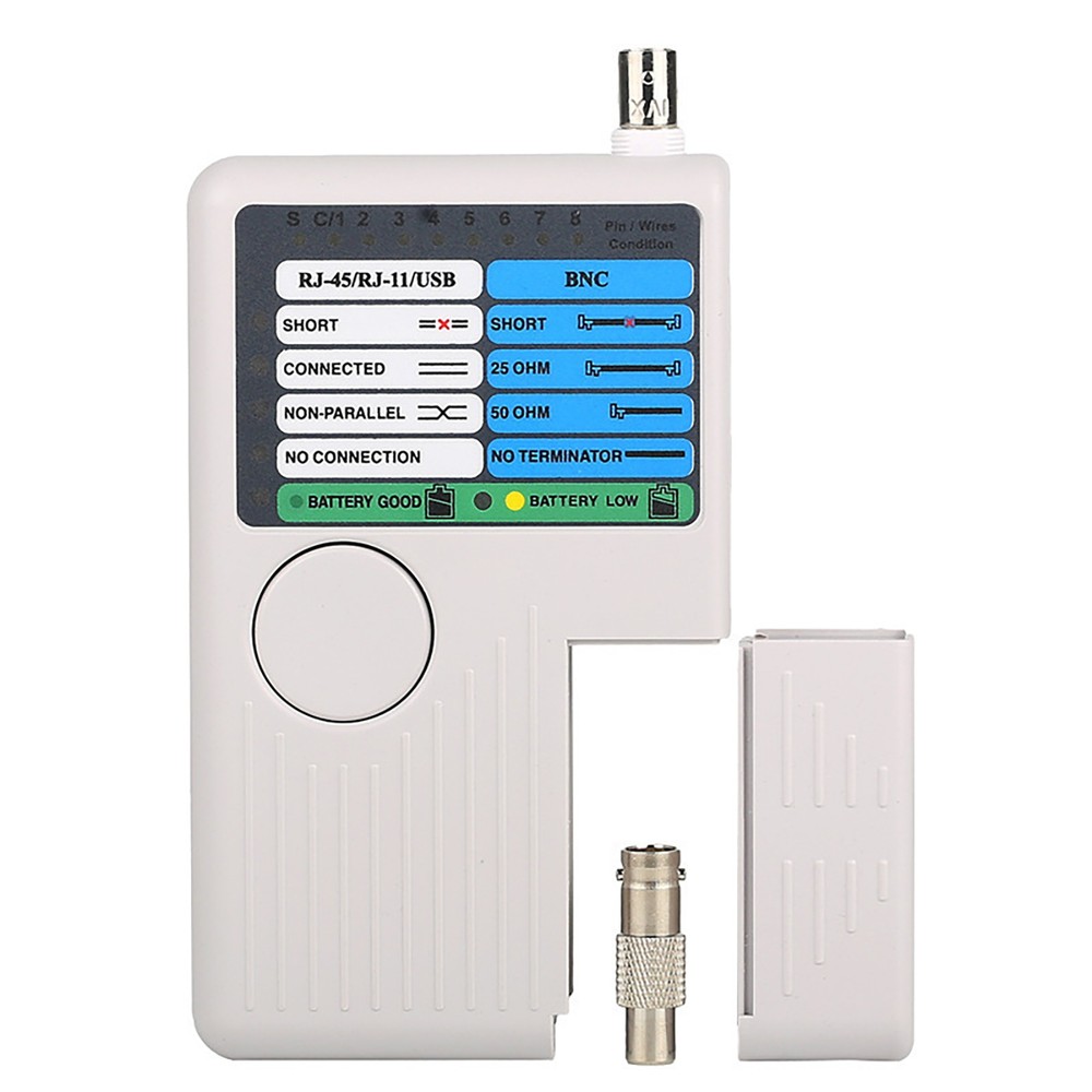 Multi Function 4in1 Network Cable Tester Meter RJ45/RJ11/USB/BNC LAN Cable