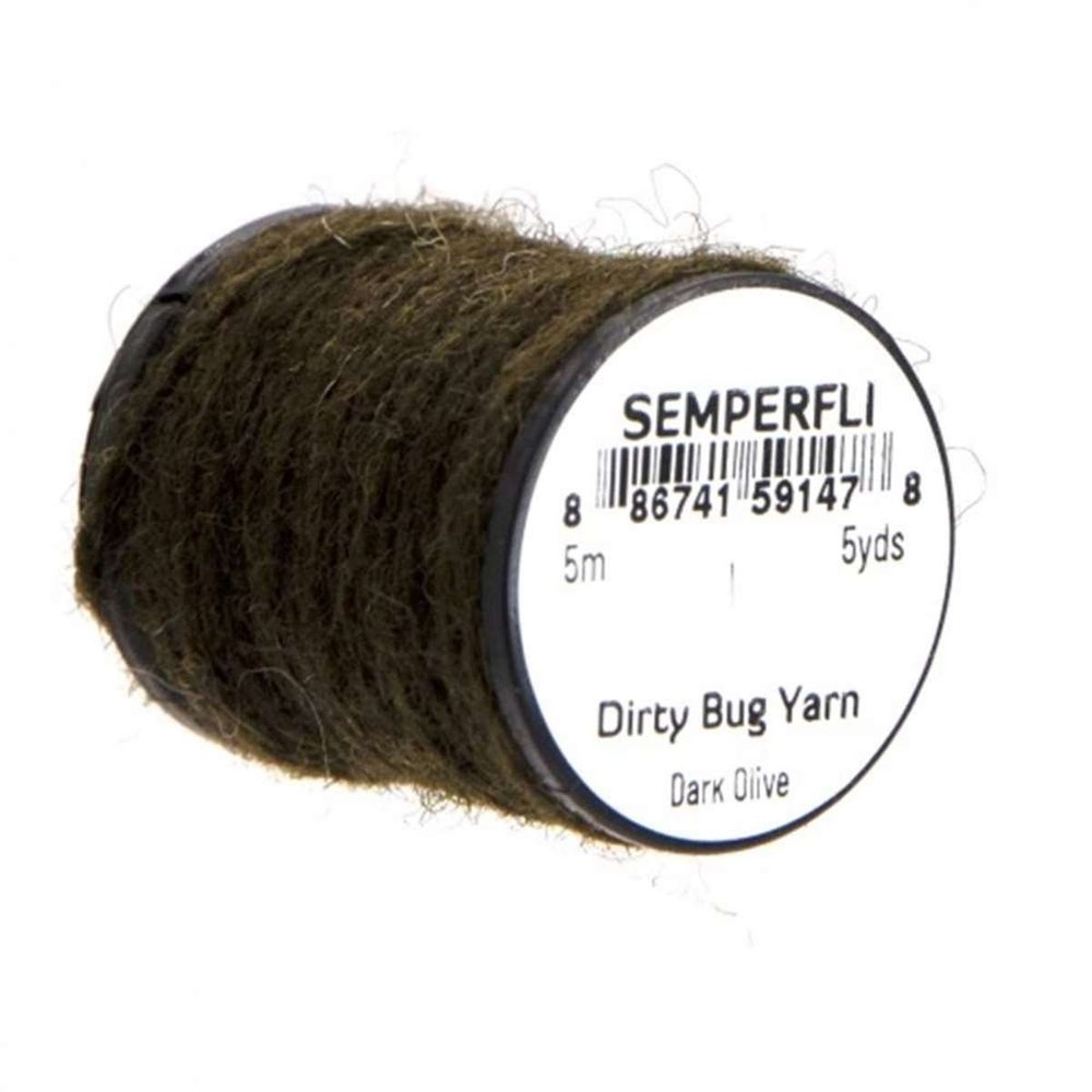 Semperfli Dirty Bug Yarn - Dark Olive 5yd Spools