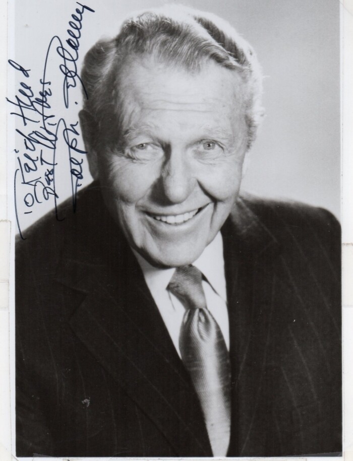 B-RALPH BELLAMY Autograph 5x7 Photo w/coa