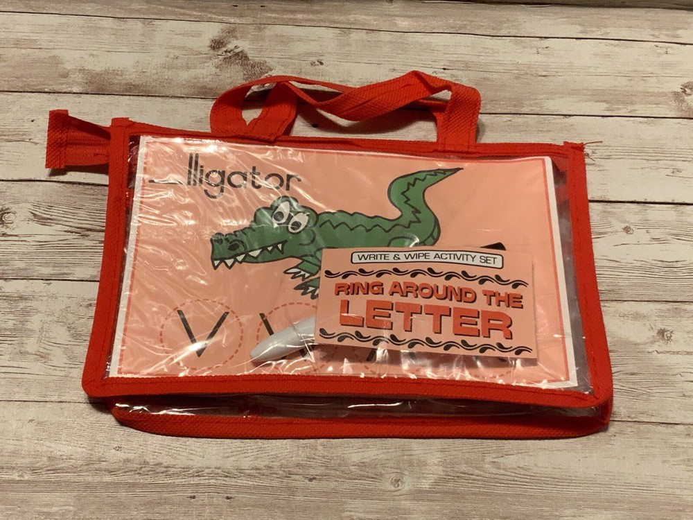 Write & Wipe Activity Set - Ring around the Letter - Learning Center