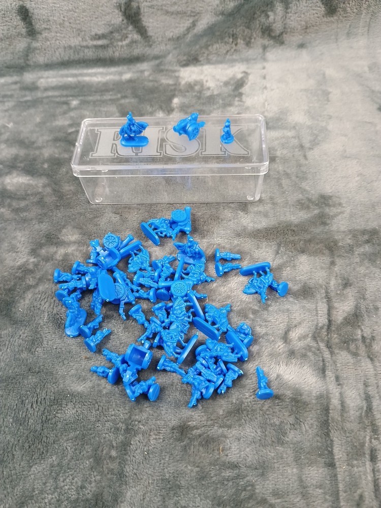 1993 Risk Board Game Replacement Game Pieces Units w/ Clear Boxes Pre-owned