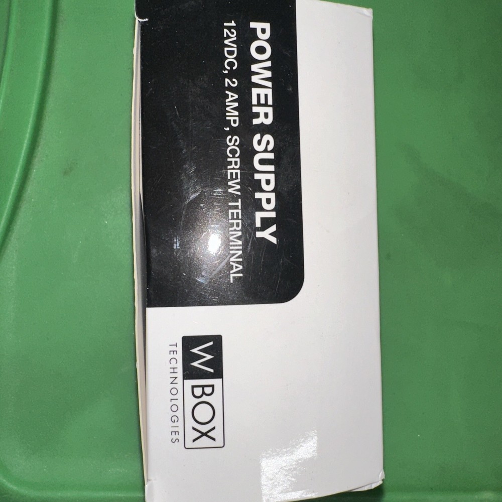 WBox Technologies Power Supply 2A 2 Ground Screw Terminal 12VDC Fully Regulated