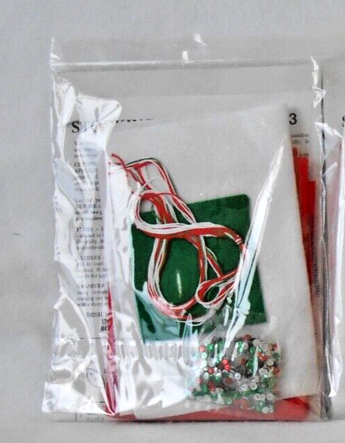 #5353 DESIGN WORKS CRAFTS "STOCKING" SILVERWARE POCKET KIT - NEW!