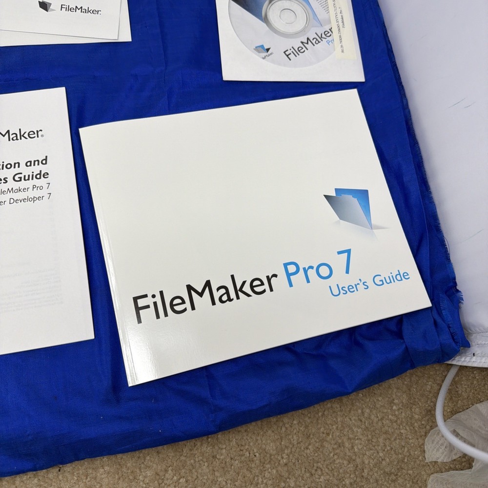 FileMaker Pro 7 Software for Mac CD-ROM Complete with Box & Manuals