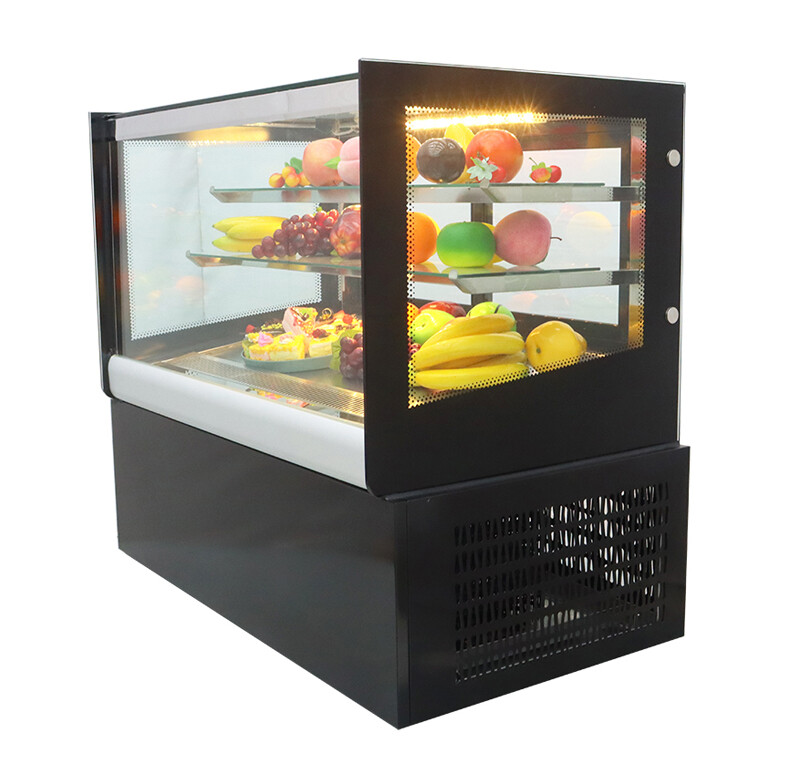 Updated Bakery Showcase 220V 0.3HP Powered Refrigerate Cake Display Case 210159