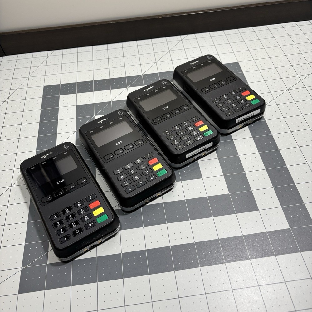 Ingenico iSMP Credit Card Reader Lot 4 Function Buttons PIN Numbers Swipe Insert