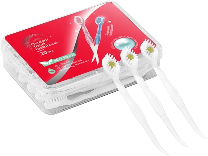 Mini Brushes-Disposable Toothbrushes Portable for Work or Trave