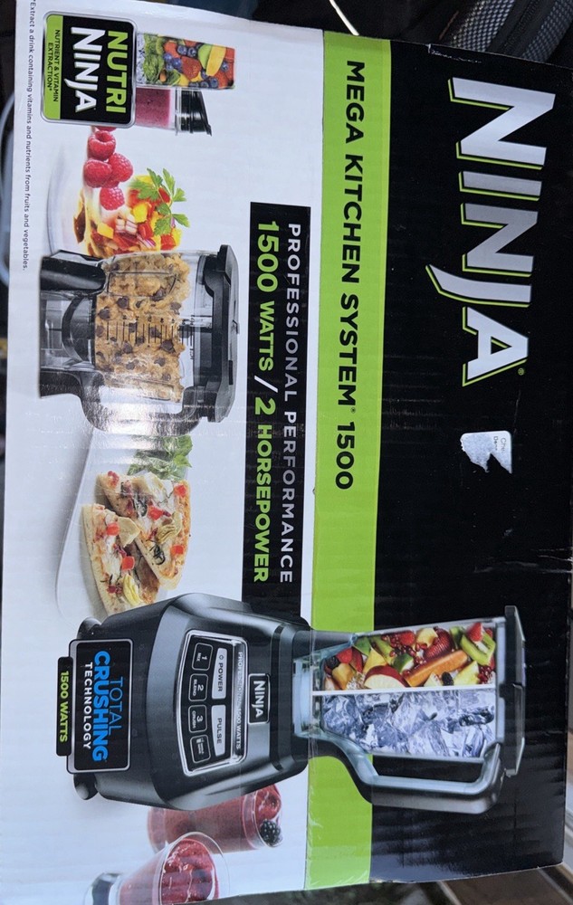 Blender Mega Kitchen System 1500W 4 Functions Smoothies Processing Dough Drinks