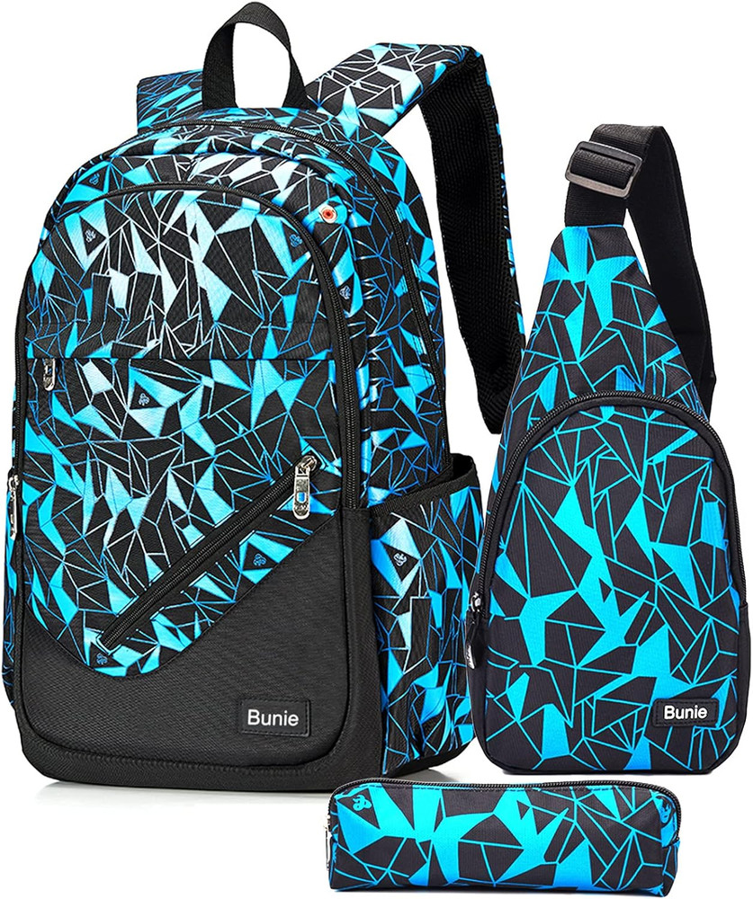 Large School Backpack for Boys Age 7-16 Elementary Middle High School
