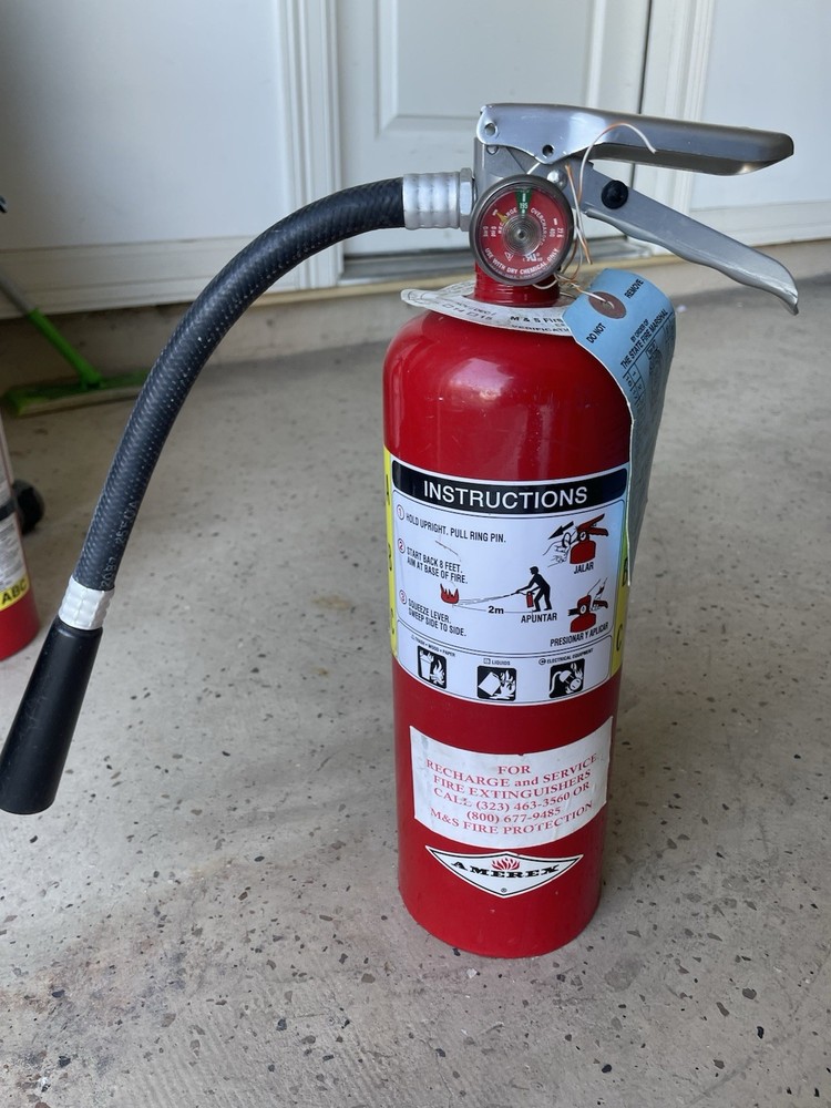 2 fire extinguishers