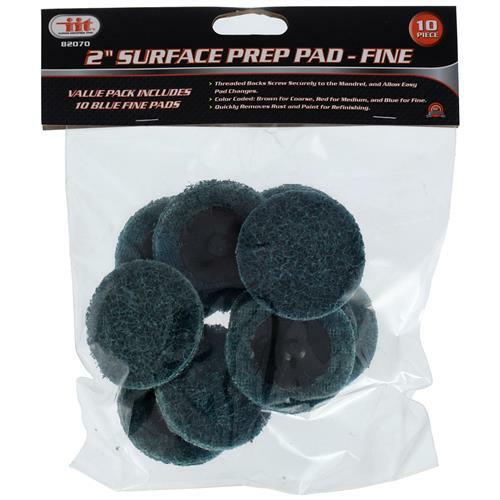 10pc 2" Fine Surface Preperation Discs 1/4" Prep Pads Sanding Tools 82070