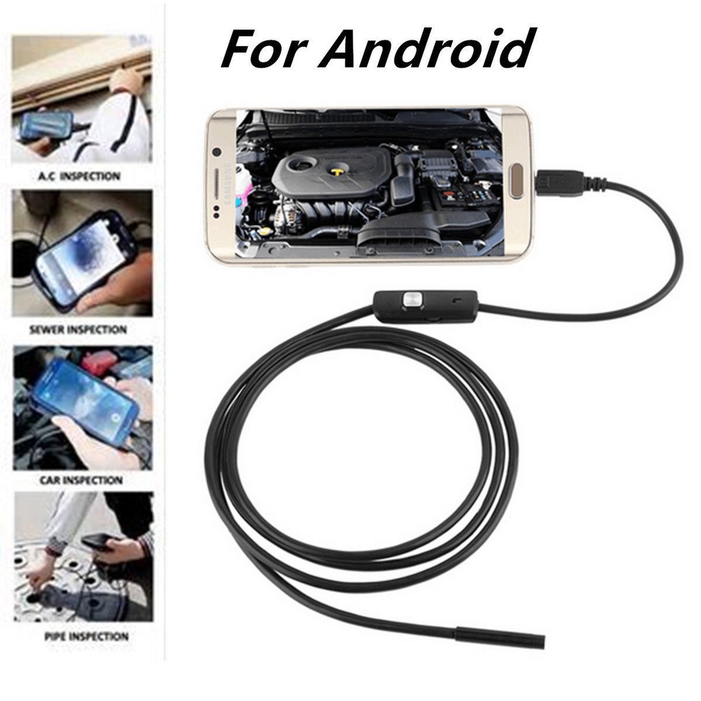 2M Mini Android Endoscope Waterproof Borescope Micro USB Inspection Video Camera