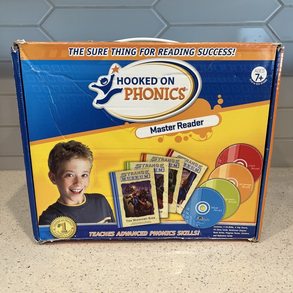 Hooked on Phonics Master Reader 2nd to 6th Grade 7+ Years Old - Complete In Box