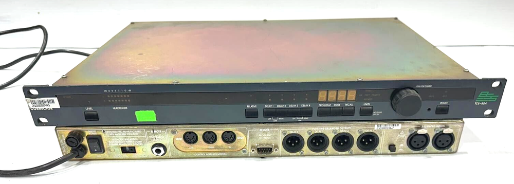 BSS TCS-804 DUAL TIME CORRECTOR DIGITAL DELAY (One)(TRUEHEARTSOUND)