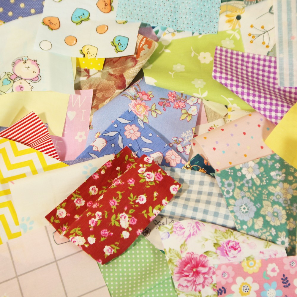 100 Mix Charm Pack Cotton Squares Patchwork Quilting Fabric Bundle Scraps Lot