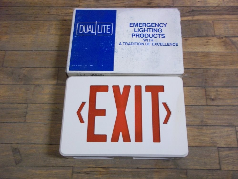 Dualite 3U686 Exit Sign KSRG-1F