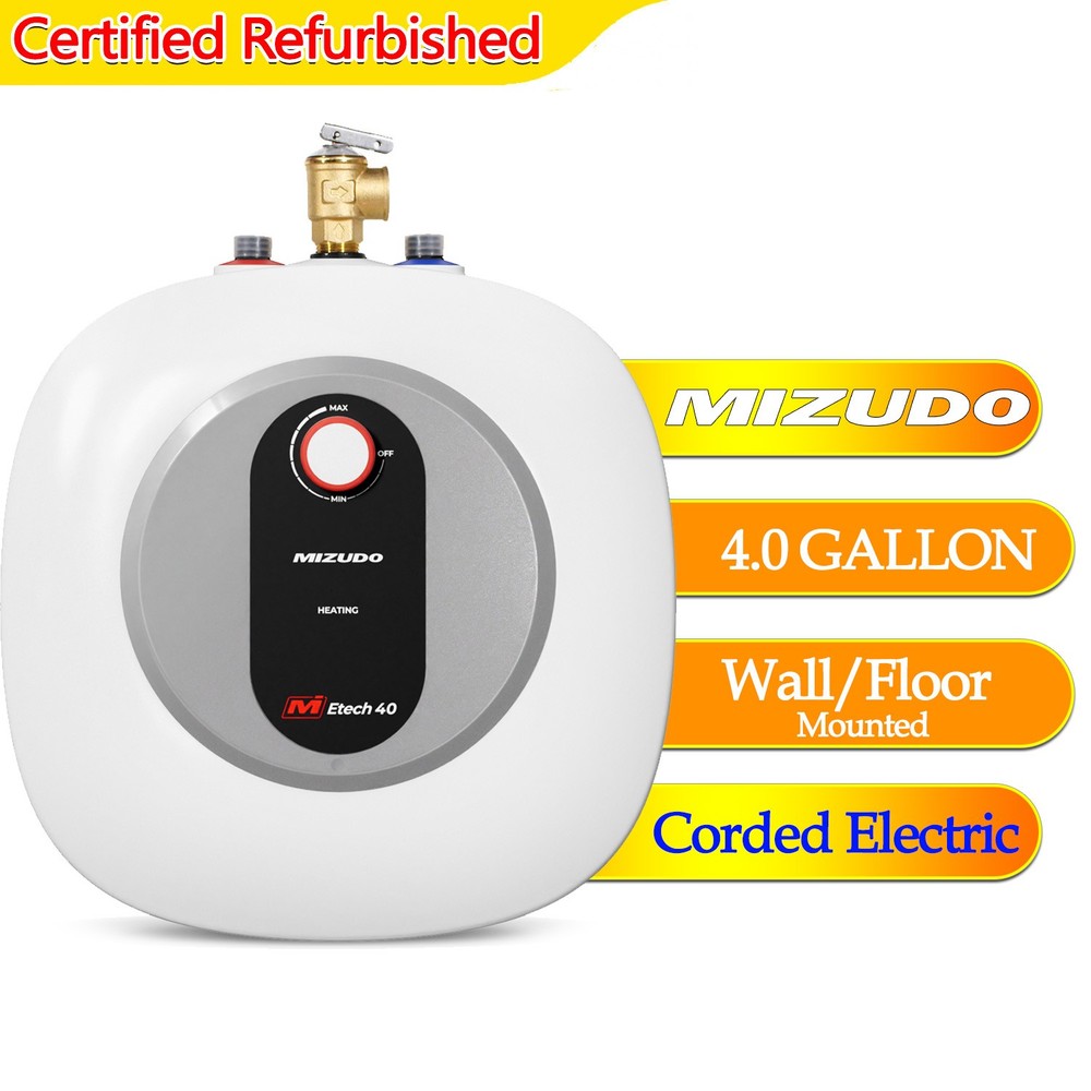 4.0 Gallon Mini-Tank Electric Water Heater Small Storage for Home Under Sink RV