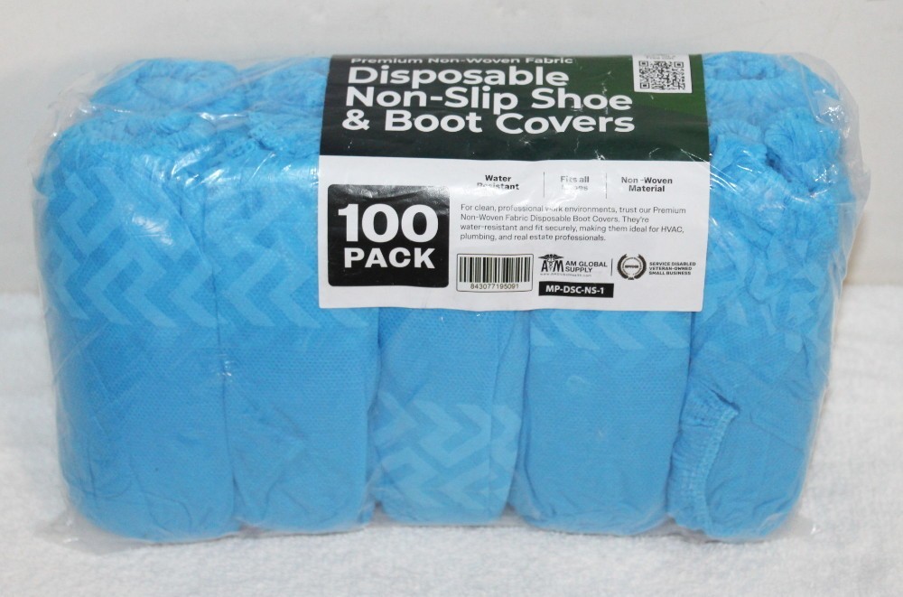 FrontLine 100 Pack Non-Slip Disposable Shoe / Boot Covers X-Large Booties