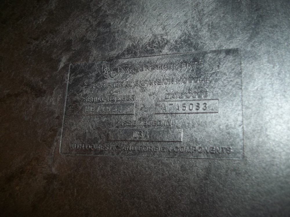 TI-99/4A TI99 PHP1240 Disk Drive Controller Card Peripheral Expansion Box WORKS