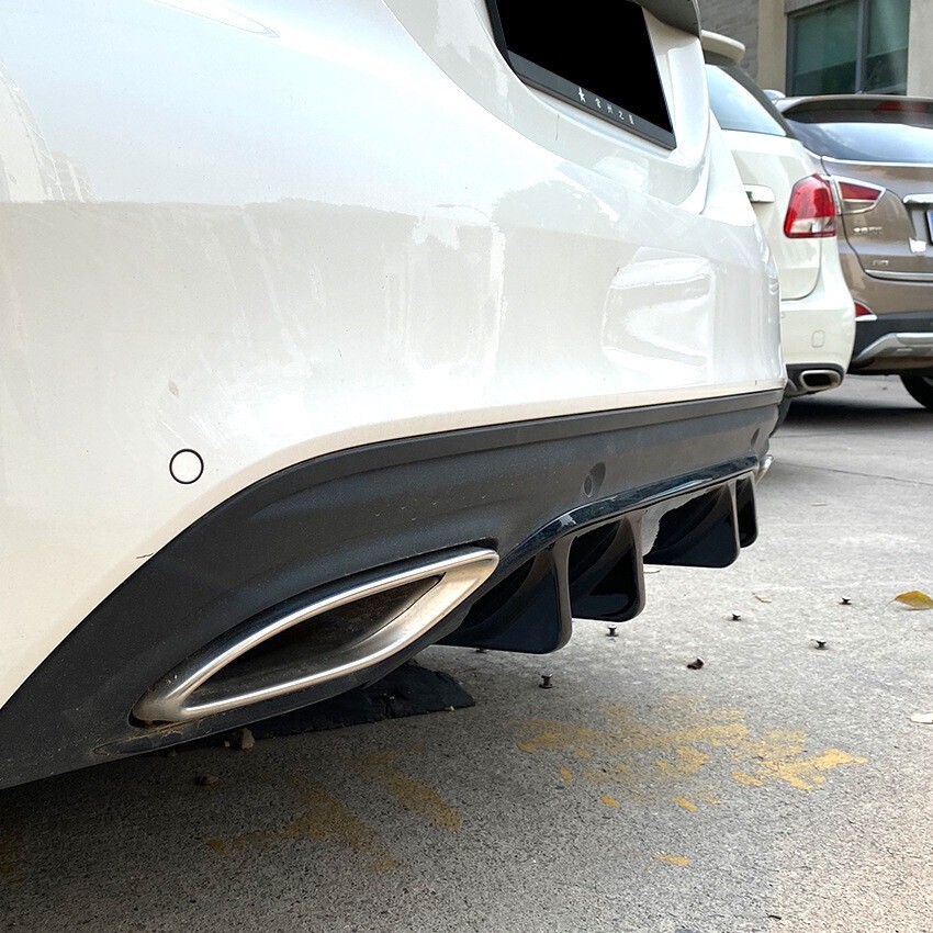 ✅ SPORT REAR DIFFUSER LOWER SPOILER FOR MERCEDES C-CLASS W205 FACELIFT AMG PACKAGE