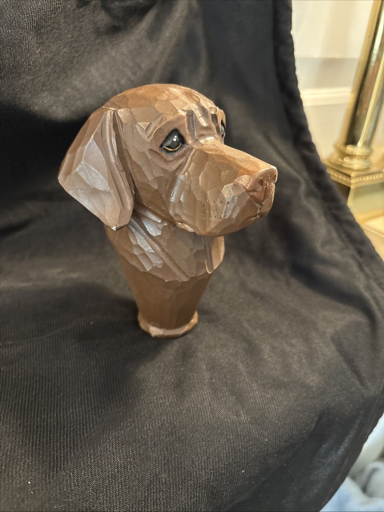 Chocolate labradore Carved Figure
