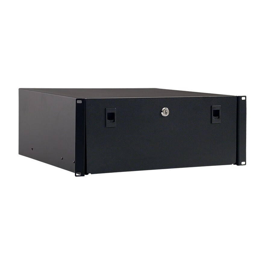 Royal Racks 4U Locking Drawer (Black)