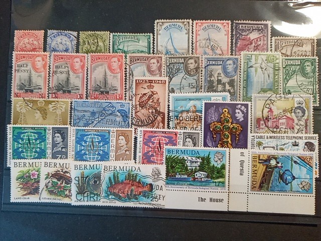 stamps Bermuda stock card